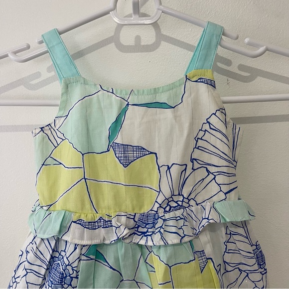 Gymboree Dress Tide Pool Line Size 12-18 Months Diaper cover Sleeveless - Picture 2 of 5